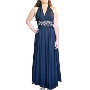 Vtg Cache Dress Womens 6/8‎ Black Evening Cutout Prom Formal Wedding Whimsigoth